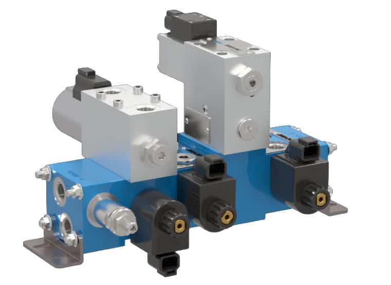 Typical Industrial style Manifold and Directional Control Valves